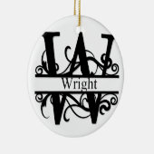 Wright Monogram Keramisch Ornament (Rechts)