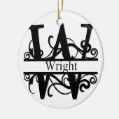 Wright Monogram Keramisch Ornament (Links)