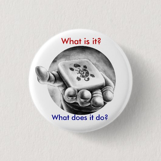 Wright on Time Books - Mysterious Mayan Time Tuner Ronde Button 3,2 Cm (Voorkant)