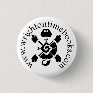 Wright on Time Books Turtle Logo Ronde Button 3,2 Cm