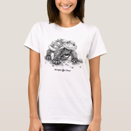 Wright on Time Books Turtle T-shirt (Voorkant)