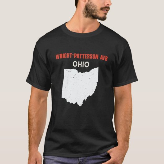 Wright Patterson AFB and Richwood Ohio USA State A T-shirt (Voorkant)