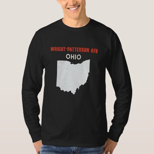 Wright Patterson AFB and Richwood Ohio USA State A T-shirt (Voorkant)