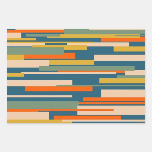 Wright Retro Modern Abstract geometrisch patroon Inpakpapier Vel (Voorkant 3)