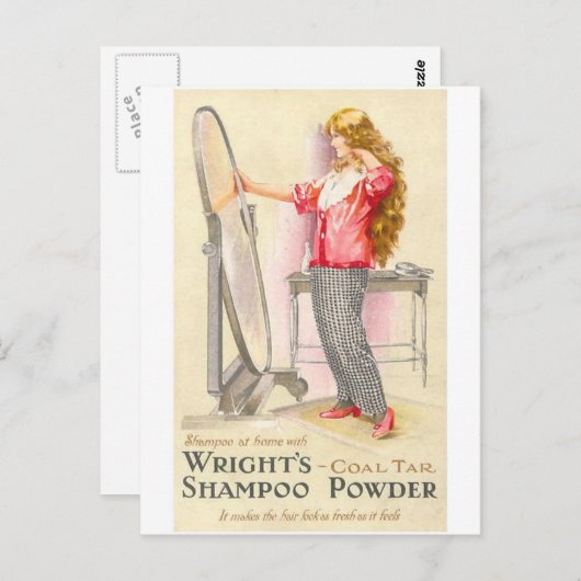 Wright Shampoo Powder Briefkaart (Voorkant / Achterkant)