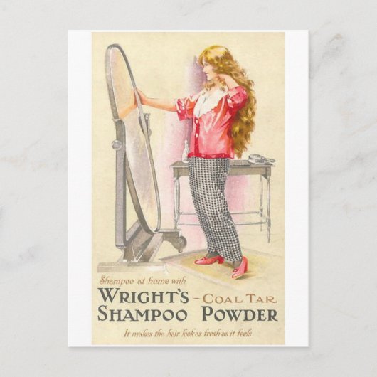 Wright Shampoo Powder Briefkaart (Voorkant)