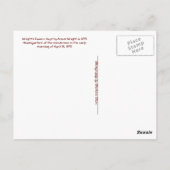 Wright Tavern Briefkaart (Achterkant)