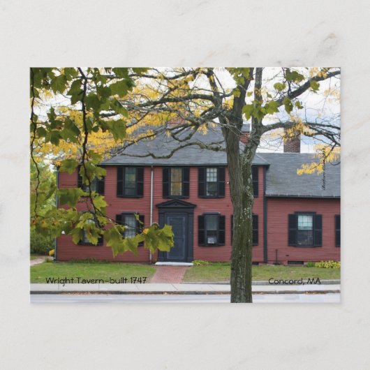 Wright Tavern Briefkaart (Voorkant)