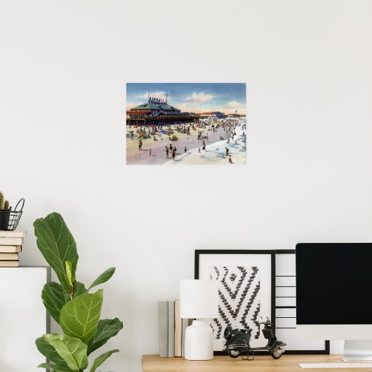 Wright tsville Beach North Carolina Lumina Beach Poster (Thuiskantoor)