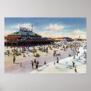 Wright tsville Beach North Carolina Lumina Beach Poster