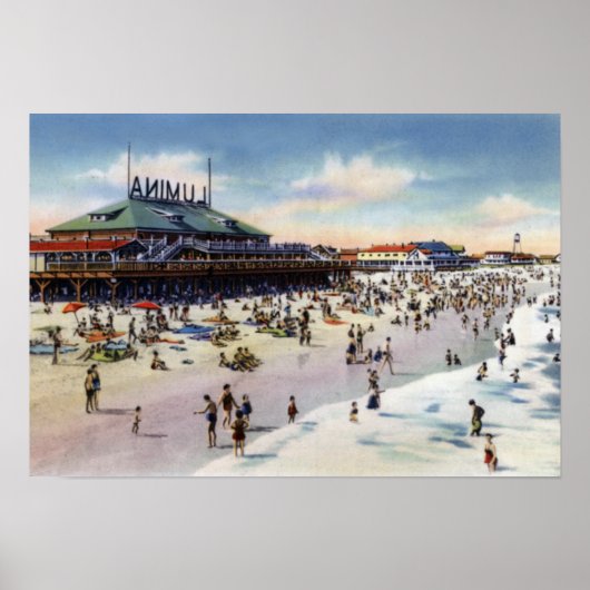 Wright tsville Beach North Carolina Lumina Beach Poster (Voorkant)