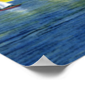 Wright tsville Beach North Carolina Sailing at Sun Poster (Hoek)