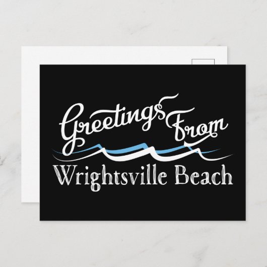 Wright tsville Beach Water Waves Briefkaart (Voorkant / Achterkant)