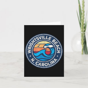 Wrightsville Beach North Carolina Nc Vintage Nauti Kaart