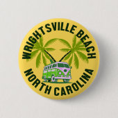 Wrightsville Beach, North Carolina Ronde Button 5,7 Cm (Voorkant)
