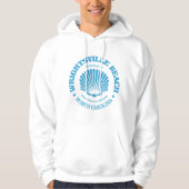 Wrightsville Beach (schelp) Hoodie (Voorkant)