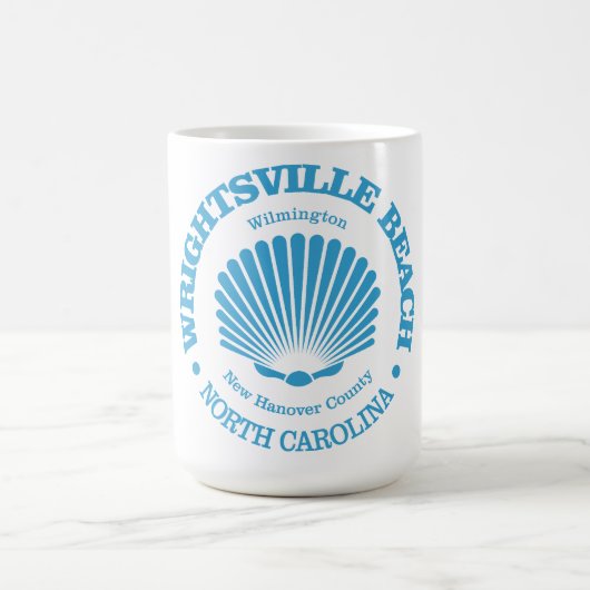 Wrightsville Beach (schelp) Koffiemok (Center)