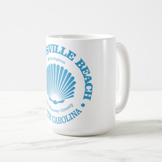 Wrightsville Beach (schelp) Koffiemok (Voorkant rechts)