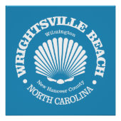 Wrightsville Beach (schelp) Perfect Poster (Voorkant)