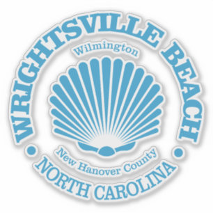 Wrightsville Beach (schelp) Sticker