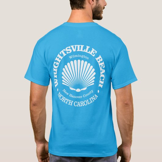 Wrightsville Beach (schelp) T-shirt (Achterkant)