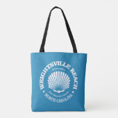 Wrightsville Beach (schelp) Tote Bag (Achterkant)