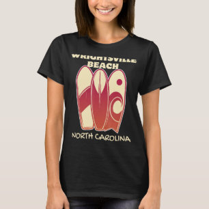 WRIGHTSVILLE BEACH Surfen Surfboards Retr T-shirt