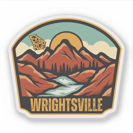 Wrightsville, Georgia Sticker (Voorkant)