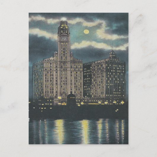  Wrigley Building Chicago Briefkaart (Voorkant)