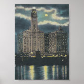  Wrigley Building Chicago Poster (Voorkant)