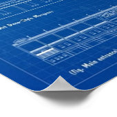 Wrigley Field Blueprint Poster (Hoek)