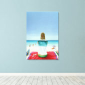 Wrigley Gum Girl II Canvas Afdruk (Insitu (Houten vloer))