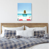 Wrigley Gum Girl II Canvas Afdruk (Insitu (Slaapkamer))