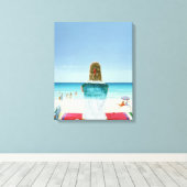 Wrigley Gum Girl II Canvas Afdruk (Insitu (Houten vloer))