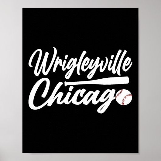 Wrigleyville Chicago Baseball American Poster (Voorkant)