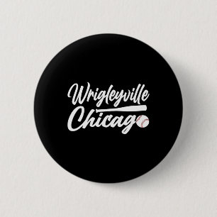 Wrigleyville Chicago Baseball American Ronde Button 5,7 Cm
