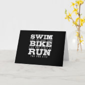 Wrijf als Boat Bike zoals jij die stopt met Triath Kaart (Gele Bloem)