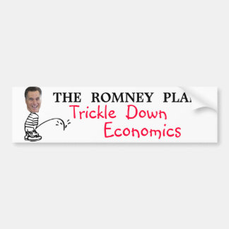 Wrijf de economie omlaag.  Het Romney-plan Bumpersticker