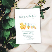 Wrijf een dub dub kers mama eend baby shower  