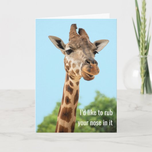 Wrijf je neus erin, draai de andere wang - Kaart (Voorkant)