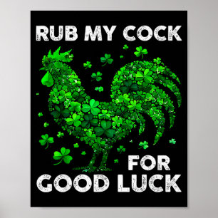 Wrijf Me Voor Goede Geluk Grappige St. Patrick's D Poster