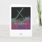 Wrijvingsronnen voor kraanbediener Snowy Kerstmis Feestdagen Kaart (Achterkant)