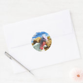 "Wring Wiens nek?" Thanksgiving Holiday Ronde Sticker (Envelop)
