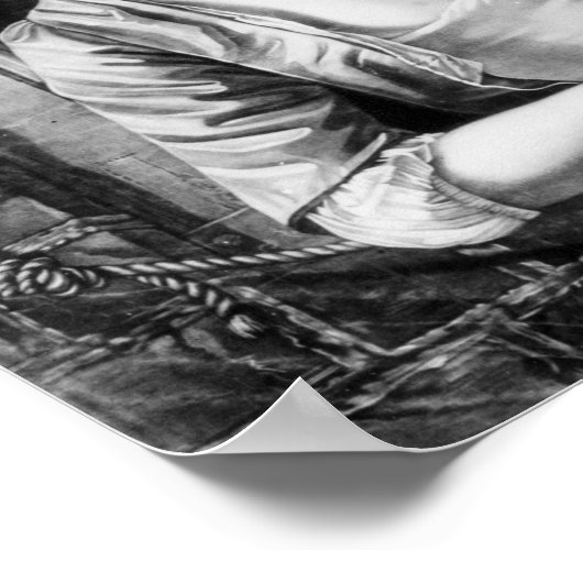 Wringend wasgoed voor vrouwen poster (Hoek)