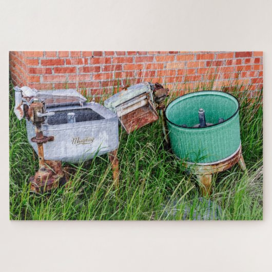 Wringer Washer en wasgoed - 1014-stuk Legpuzzel (Horizontaal)