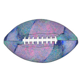 Wrinkelledereffect met versleten verf, blauw american football