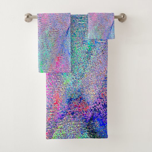 Wrinkellederstijl met versleten verf, blauwe tinte bad handdoek (Insitu)