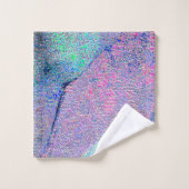 Wrinkellederstijl met versleten verf, blauwe tinte bad handdoek (Wasdoekje)