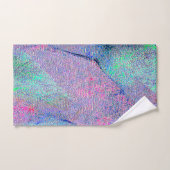 Wrinkellederstijl met versleten verf, blauwe tinte bad handdoek (Handdoek)