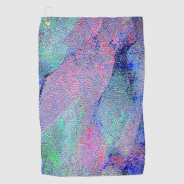 Wrinkellederstijl met versleten verf, blauwe tinte golfhanddoek